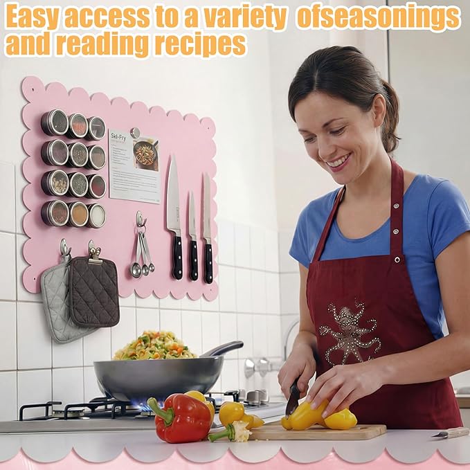 Gueevin 3pack Magnetic Board for Wall 16.1" x 13" Magnet Bulletin Board to Display Magnetic Letters, Numbers, Notes Suitable for Refrigerator, Cubicle, Cabinet, Come with Tapes and Screws(Pink)