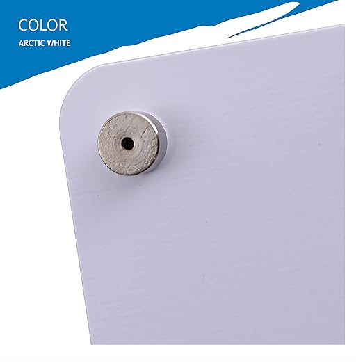 Iceberg Clarity Glass Personal Dry Erase Board, Office Supplies, with Ultra-White Back and Aluminum Frame, 9" x 12"