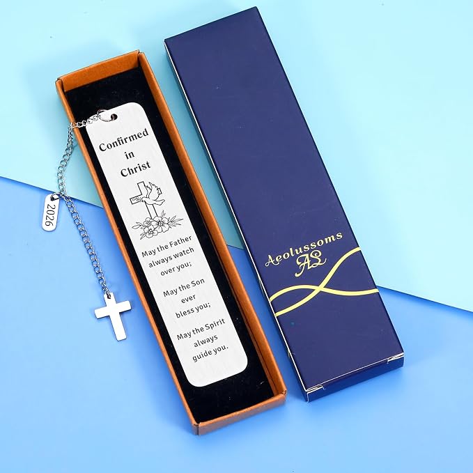 Confirmation Gifts for Teenage Boys Girl 2026 Confirmation Gifts for Boys Teen Girls Confirmed in Christ Christian Bookmark Faith Based Gift for Women Men Religious Easter Basket Stuffers for Tween