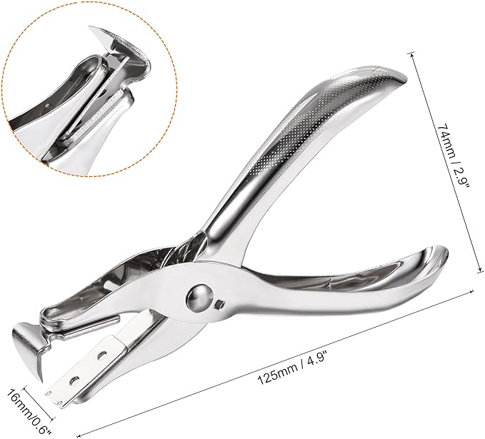 MECCANIXITY Staple Remover Tools, Heavy Hand Staplers Removal Pin Puller for Office Home, Silver