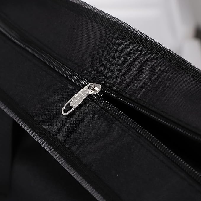 Ibluelover Portable Business Briefcase Zipper Bag Waterproof Durable A4 File Folder Bag Lightweight Carrying Case Handbag File Storage Organizer Holder for Office Meetings Travel