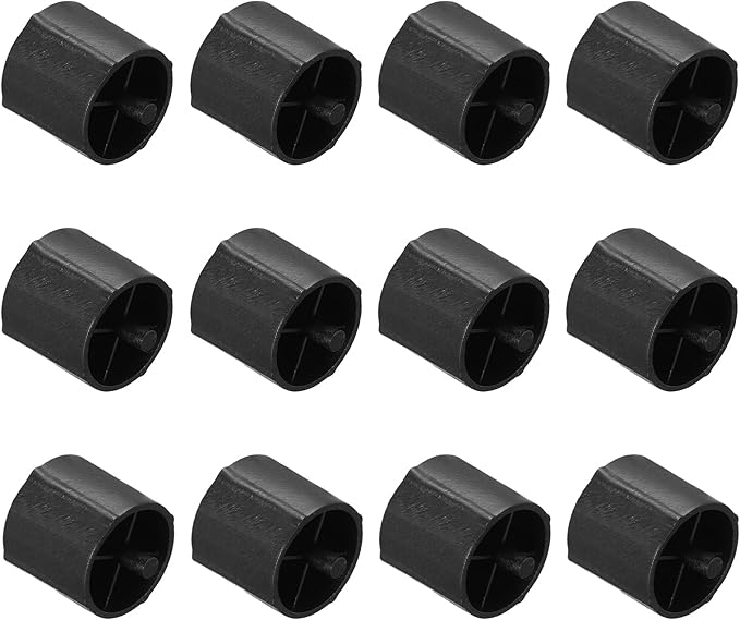PATIKIL 12Pcs Tape Dispenser Core, Replacement Core for 20032/20072 Tape Dispenser Plastic Insert Parts for Home Office Warehouse Wrapping Packaging Mailing Shipping, Black