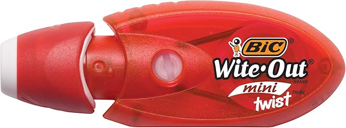 BIC Wite-Out Brand EZ Correct Correction Tape, White, 2-Count