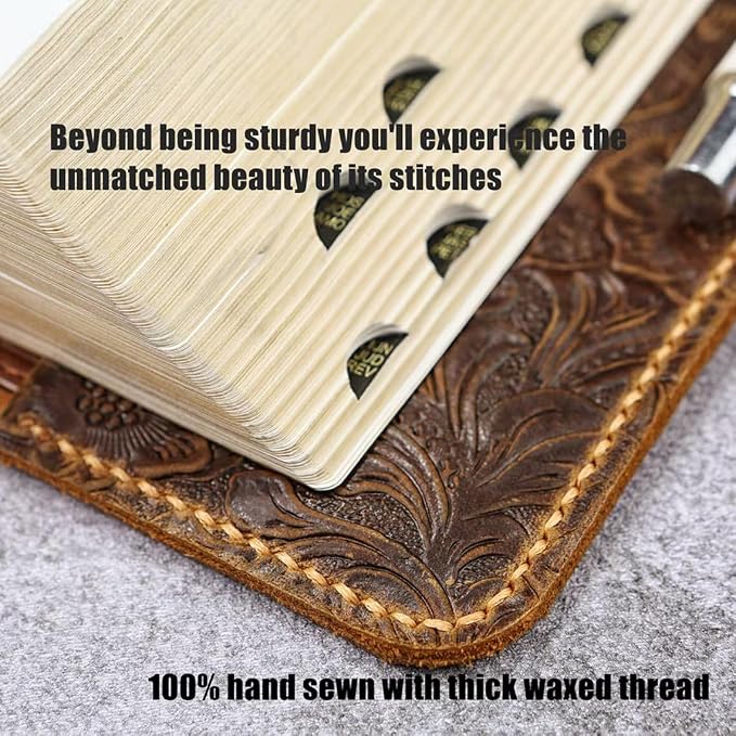 Embossing KJV Holy Bible cover, Custom leather holy bible book case cover for women, christian gifts for women V02-LBC09C