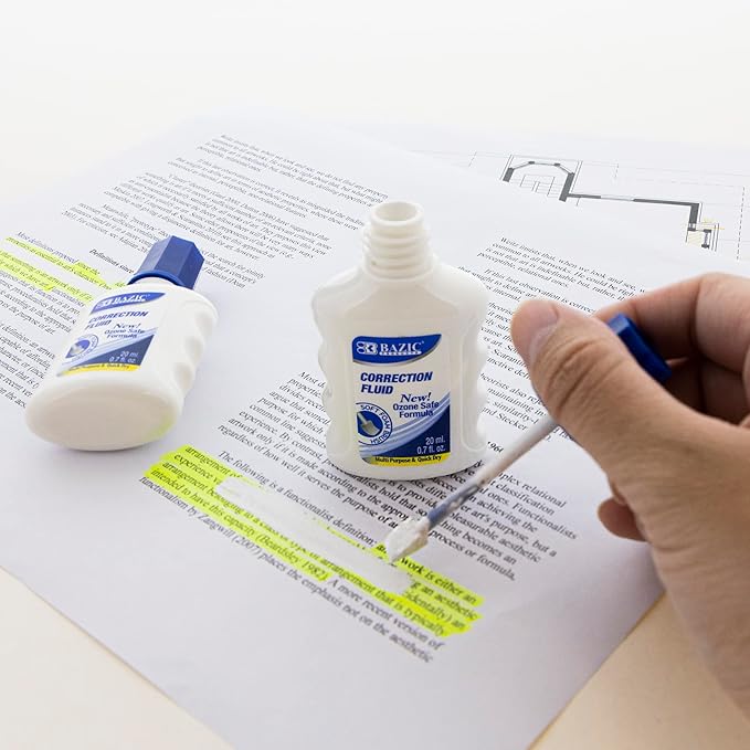 Correction Fluid with Foam Brush (Set of 2) Quantity: Case of 144