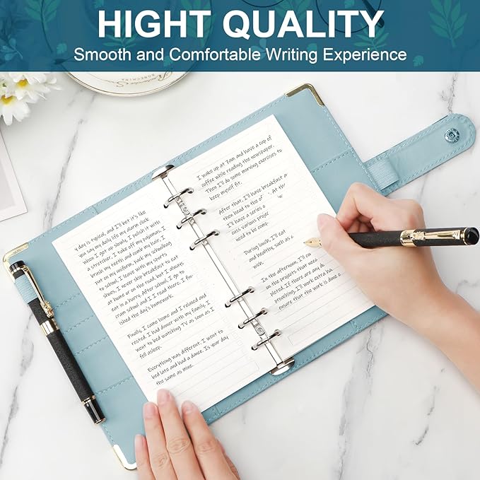 Toplive A6 Refill To Do List, 6 Holes Loose Leaf Paper, 160 Sheets Daily Planner Binder Inserts Lined Refill