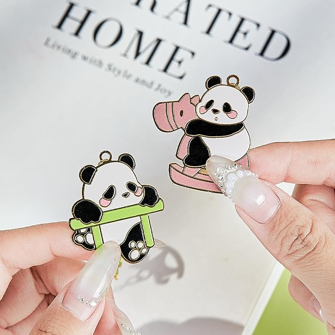 4 PCS Cute Panda Bookmarks, Metal Book Marks for Reading Women, Adults Teens Teacher, Book Lovers Gifts
