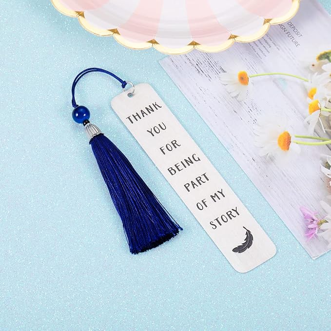 Inspirational Bookmark Appreciation Gifts with Tassel for Teachers Women Men Graduation Birthday Appreciation Gift for Teacher Students Classmate Book Lovers Back School Going Away Present for Him Her