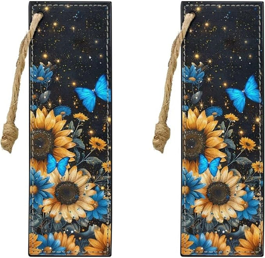 Butterfly Sunflower Bookmark Set of 2 for Bibles Personalized Bookmark for Book Lovers Bookmarks for Reading Lovers Increase Reading Interest