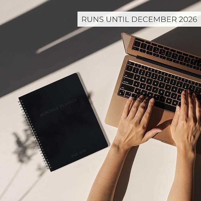 Beautiful 2025-2026 Monthly Planner and Calendar Book - Aesthetic To Do List Notebook For Women to Easily Organize Your Tasks and Boost Productivity - Runs From April 2025 Until December 2026