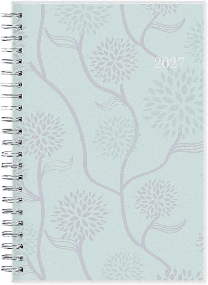 Blue Sky 2027 Weekly and Monthly Planner Calendar, January 2027 - December 2027, 5" x 8", Flexible Cover, Laminated Tabs, Durable Twin Wire Binding, Rue Du Flore