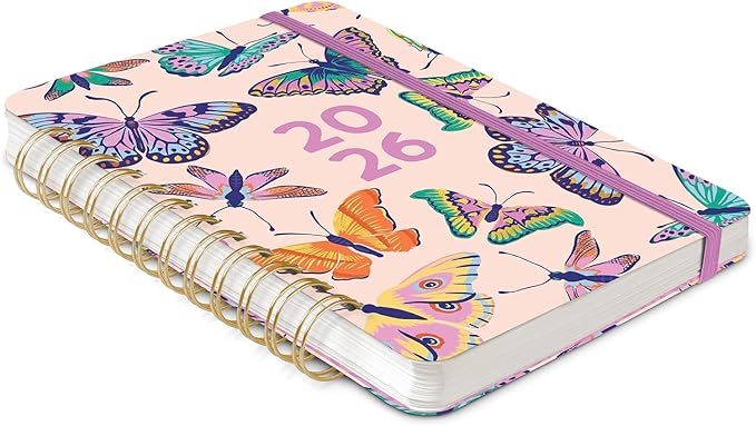 Orange Circle Studio Academic Planner 2026, Catching Colors, Do It All Planners, 17-Month Wire-O Bound Planner for School or Work, Dotted Grid Week-Per-Spread View, To-Do Lists, Budget & Goal Trackers