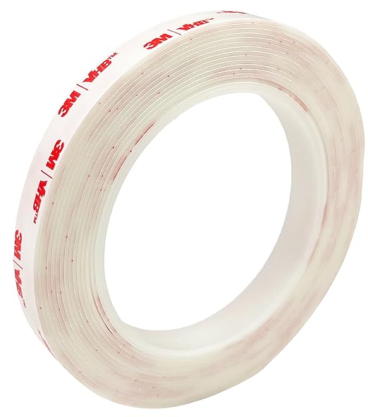 Heavy Duty Mounting Tape 4950, 1/2 in x 5 yd, Invisible Bonds, Extreme Durability, and Multi-Surface Adhesion for Industrial & DIY Use