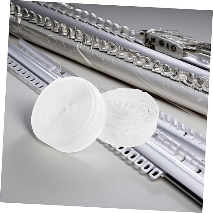 PRETYZOOM Double-Sided Tape for Curtains Hook and Loop Strips Strong Adhesive Backing for Home Office