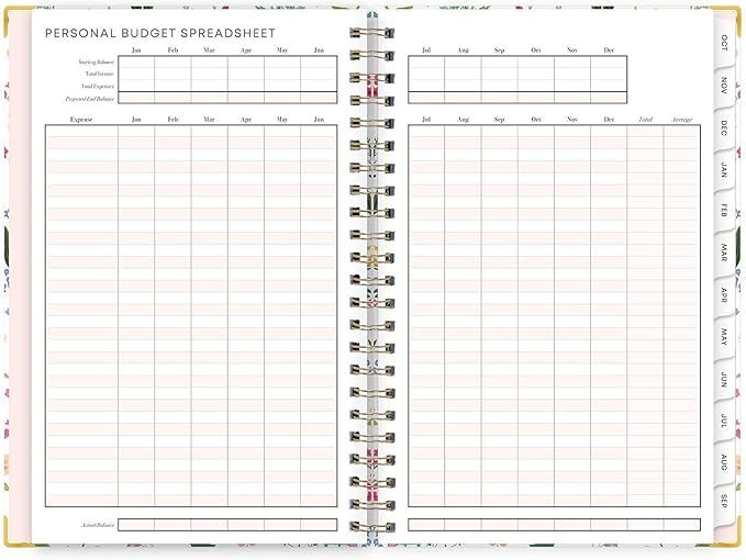 Blue Sky 15 Month 2027 Weekly and Monthly Planner Calendar, October 2026 - December 2027, 5" x 8", Hard Cover, Durable Twin Wire Binding, Laminated Tabs, Storage Pocket, Includes Snap-In Bookmark, Ruler, & Stickers, Londonberry