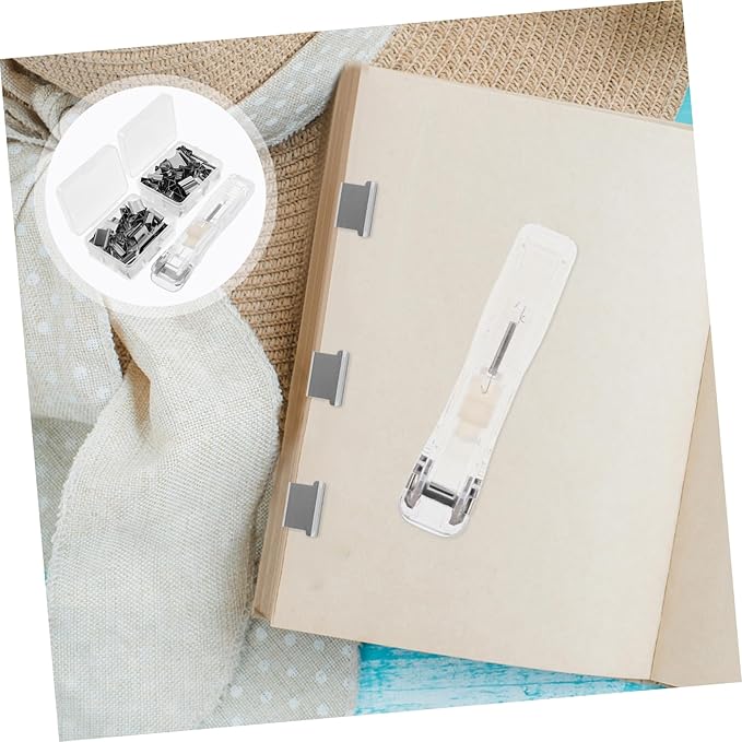Operitacx 1set Stapler Clip Pusher for Heavy-Duty Staplers Office Paper Clip Dispenser Desk Paper Fastener Book Binding Tool