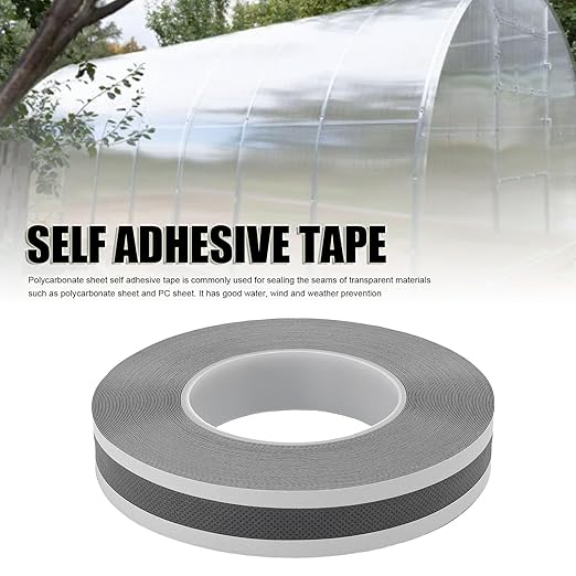 Pssopp Polycarbonate Panel Install Self Adhesive Tape, Water and Dust Proof Non Woven Fabric Solar Panel Mounting Tape for Home Office(25mm W 20m L)