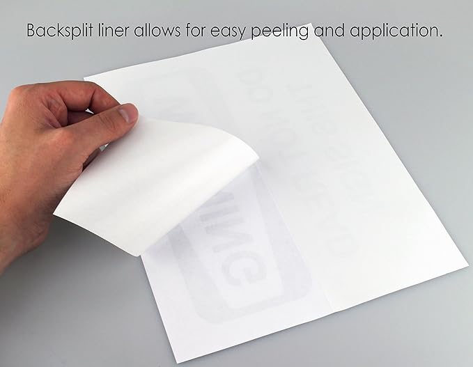 ChromaLabel 8.50 x 11 Inch Full Sheet Printable Labels for Laser and Inkjet Printers, 50 Sheets