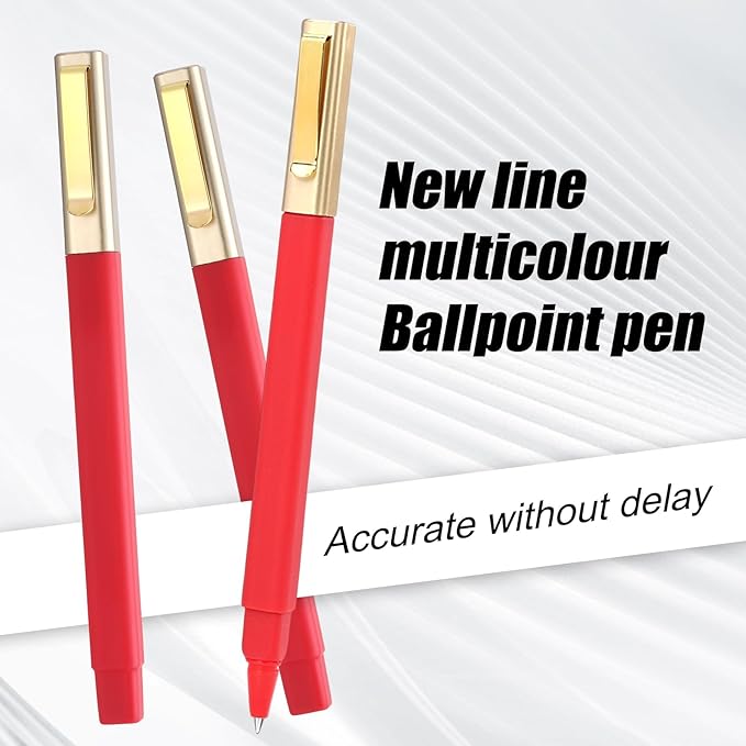 36 Pack Gel Pens Red 0.5mm Medium Point Red Gel Ink Pens with Cap Quick Drying Ballpoint Pen Smooth Writing Fine Point Pen for Journaling School Office Supplies