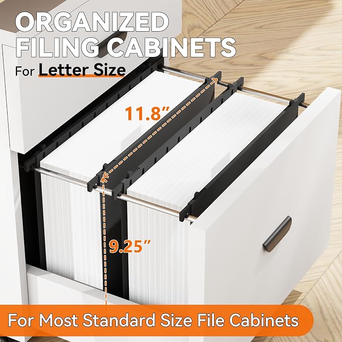 Plastic Hanging File Folder Extra Capacity,3" Expansion Large Hanging File Organizer,12 Pack Reinforced Hang Folders with Tabs,12 Pack Colored Letter Folders for Filing Cabinet/File Box/Frame
