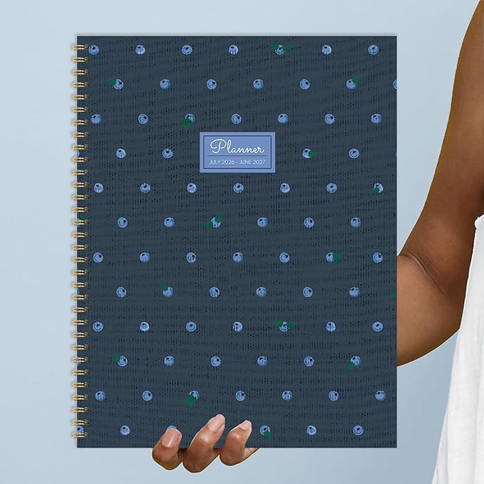 TF Publishing July 2026 - June 2027 Very Berry Large Weekly Monthly Planner - 12 Month Academic Planner 2026-2027 with Durable Cover, Thick White Paper, Colorful Design & Planning Stickers - 9inx11in