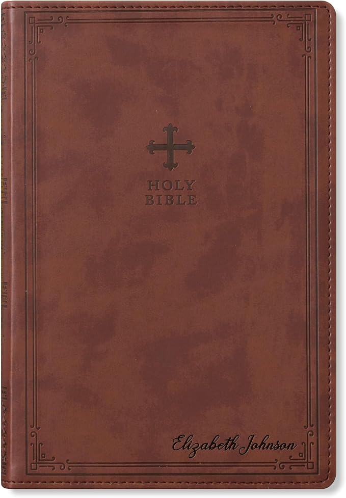 Personalized NRSV Bible Catholic Edition, Custom Name Engraved, Complete Catholic Bible, Christian & Baptism Gift for Men or Women