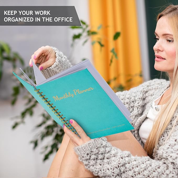 JUBTIC Monthly Planner Undated 7"x10", 30- Month To Do List Notebook For Women or Men, Large Size Hardcover Appointment Book Calendar Planner Organizes Your Task to Boost Productivity, 2025-2027, Green
