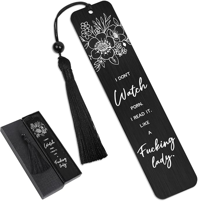 Funny Bookmark Book Lovers Gift - Dark Romance Bookmark Stainless Steel Bookmarks Birthday Gifts Women Nerd Bookish Gift Bookworm Coworker Friends Book Club Dark Romance Novel Lovers