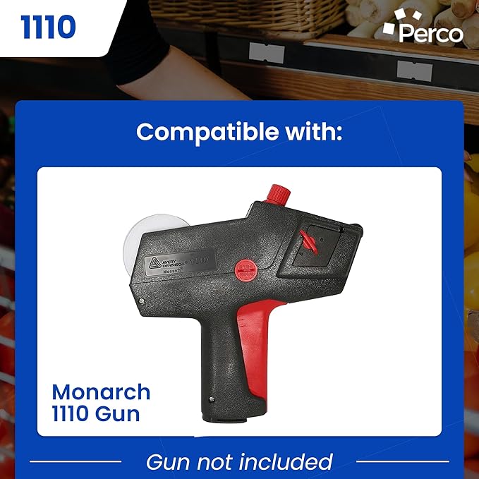 Custom Price and Date Labels for Monarch 1110 Guns - Choose Color, Font and Imprint - 4 Sleeves, 68,000 Labels