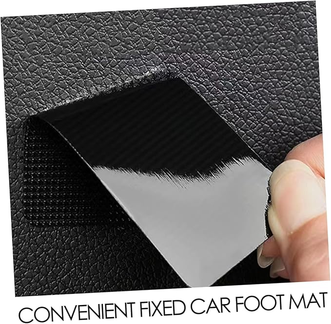 Alipis 20pcs Automobile Double-Sided Self-Adhesive Tape Hook and Loop Strips Adhesive Car Foot Mat Fastener Strong Grip Interlocking Tape for Carpet Gripper