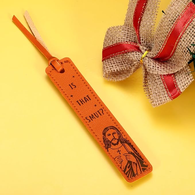 Funny Leather Bookmark for Women Men Christian Book Marker Gifts for Women Book Lovers Best Friend BFF Sister Reader Leather Gifts for Him Her Birthday Gift for Adults Teen Boys Girl