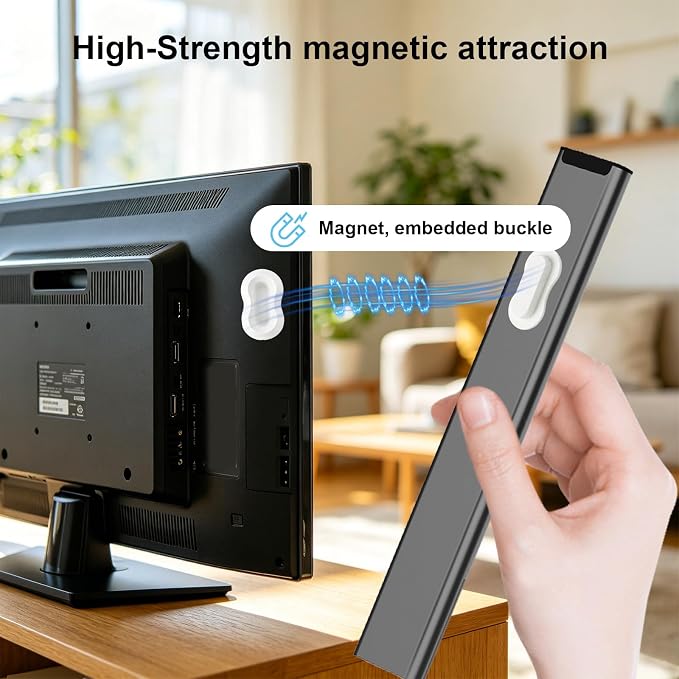 6pcs Magnetic Remote Control Holder, No Drill Wall Mount Silicone TV Remote Holder Self-Adhesive Universal Organizer Storage for Air Conditioner Fan Media AC RV Accessories (White)