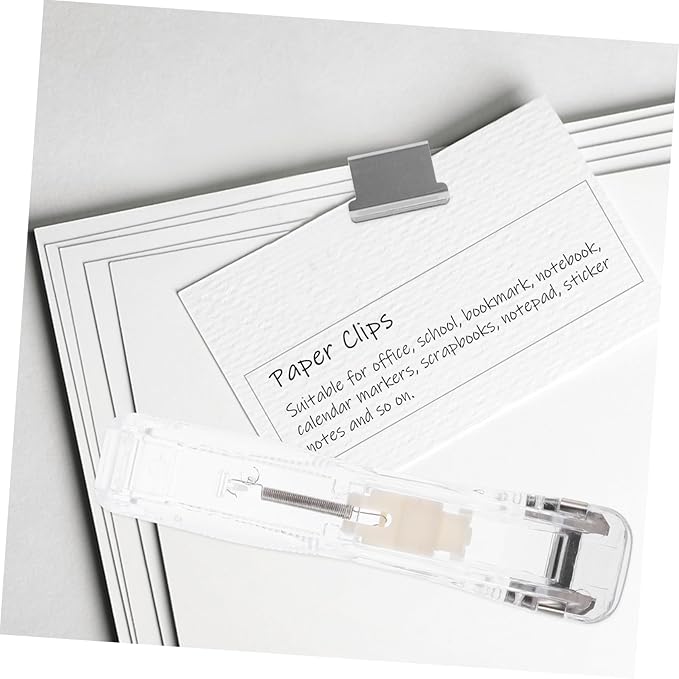 Operitacx 3sets Reusable Document Stapler Paper Clips Office Binding Tool for and Document Organization for Home School and Travel