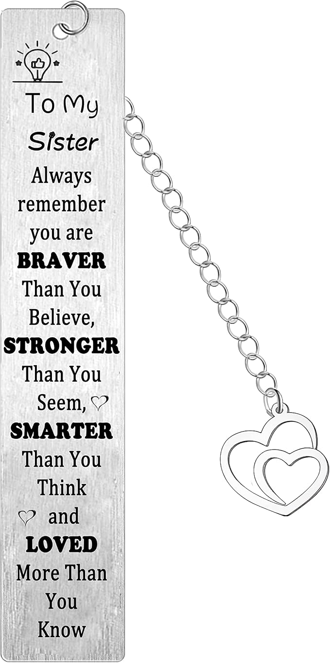 Big Sister Bookmark Gifts for Brother Gifts Form Brother Sisters Christmas Birthday Gift for Sister Friendship Gift Birthday Present for Women Bookmarks (Sister Bookmarks)