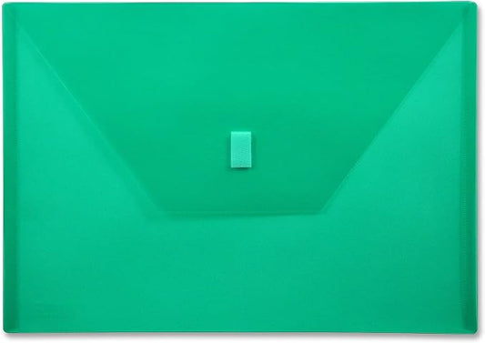 Lion Design-R-Line Poly Envelope, 9-3/8 x 13 Inches, Transparent Green, 1 Envelope (22080-GR)
