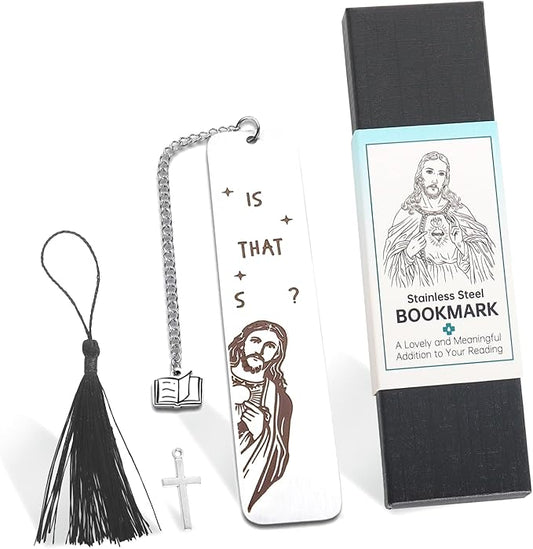 Funny Bookmarks for Women, Stainless Book Mark with Gift Box, Christian Book Marker Gift for Book Lovers, Friends, Reading Women, Men, Funny Easter Gifts, Birthday Christmas Gift