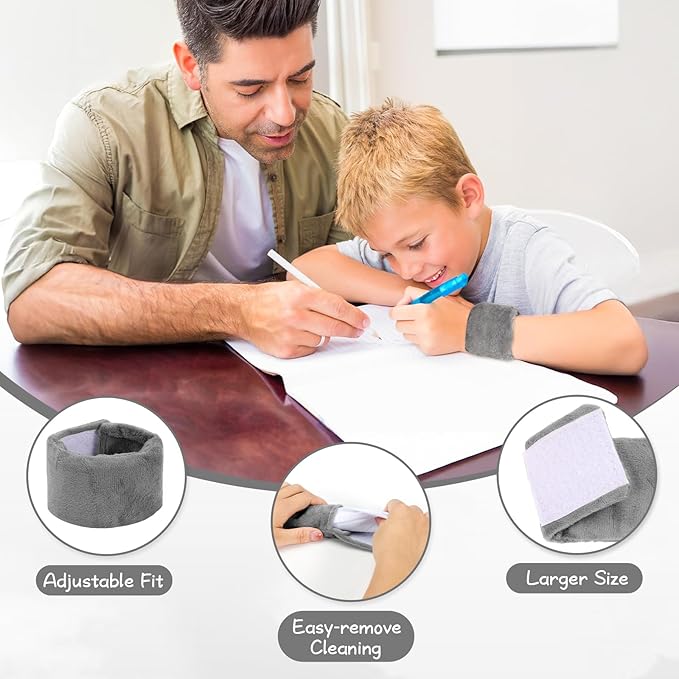 Weighted Sensory Bracelets for ADHD, Autism, SPD and CP Kids, Deep Pressure to Improve Sensory Awareness, Soft Calming Tools to Enhance Focus & Hand Stability Perfect for Classroom and Home Use