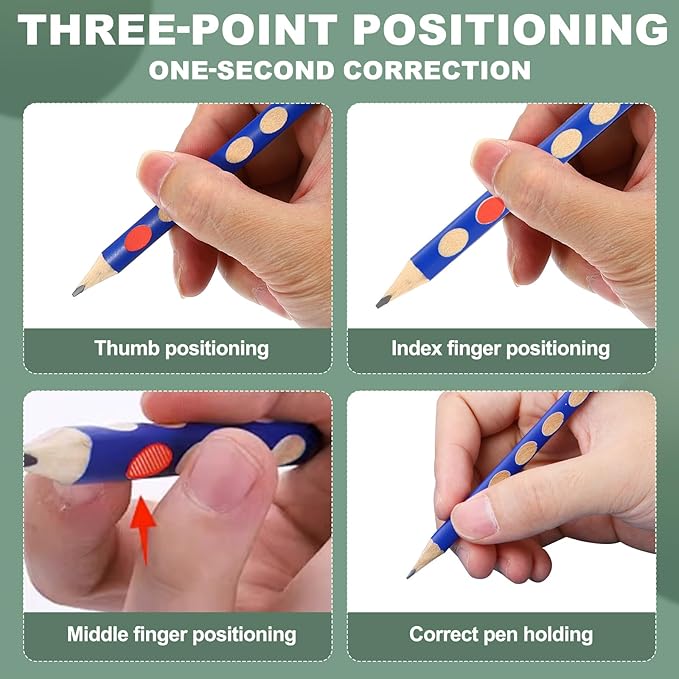 M&G Wooden Triangular Pencils, 12 Pcs 2B Pencils Graphite Round Pencils for Classroom Teacher Office Supplies, Blue