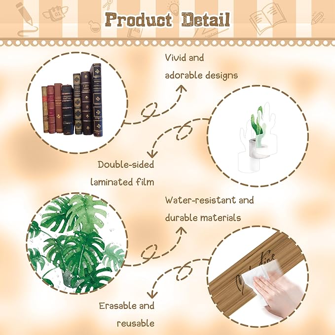 GOLDGAO Bookshelf Bulletin Board Set Back to School Plant Motivational Classroom Decoration Reading Poster Potted Plant Back to School Cutouts for Library Office Chalkboard Wall Door Decor Supply