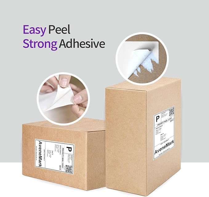 AveneMark 16 Rolls 3520 Labels Shipping Labels Compatible with Dymo Label Writer 4XL 1744907 Thermal Postage, 4"x6" Strong Adhesive & Perforated Replacement Labels for Rollo & Zebra Printers, 220/Roll