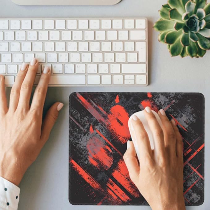 Voltique Mouse Pad Small Desk Mat, Bear Paw Computer Mousepad with Stitched Edges Non-Slip, Keyboard Mouse Pad for Desktop Office Desk Accessories