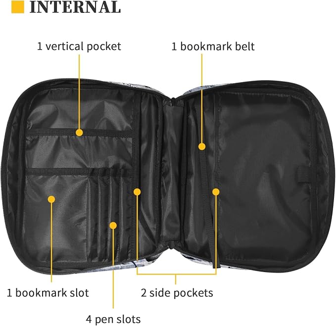 Coldinair Soccer Galaxy Print Bible Cover for Boys,Carrying Book Case Church Bag Bible Tote Bag with Handle and Zippered Pockets