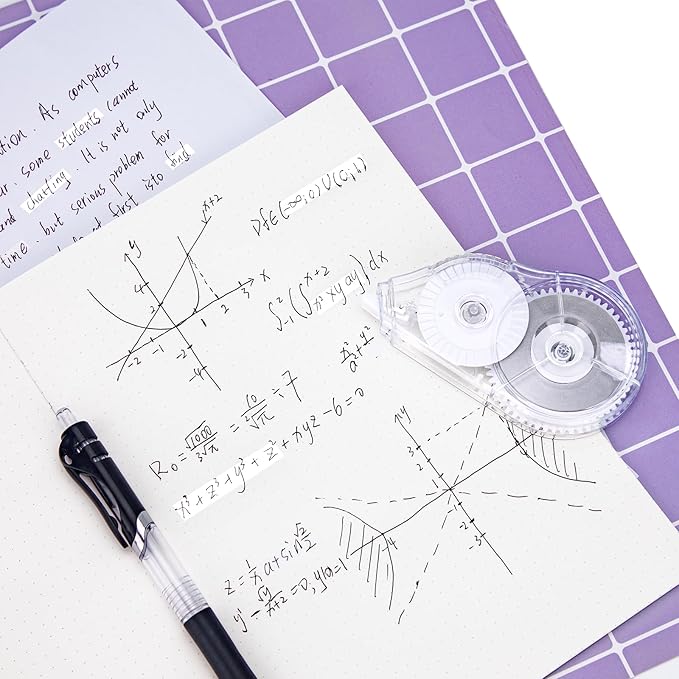 6 Pcs Correction Tape, 98.43 Ft Long-Lasting White Wrong Out Tear-Resistant Bulk, Instant Corrections Easy To Use Applicator for School, Office, Note Taking, Journal
