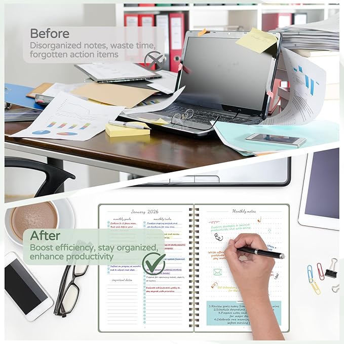 Monthly Planner 2026-2027, 2 Year Calendar 2026-2027 (Jan 2026 - Dec 2027), 7" x 10", 26-27 Monthly Calendar Planner, 24-Month Planning Book for Home School Office Supplies