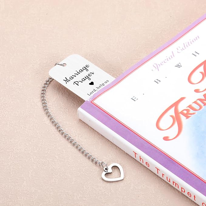 Wedding Gifts Marriage Prayer Bookmark for Couple, 2026 Father's Day Gifts for Husband Him Her Women Men, Weddings Registry Ideas, Bridal Shower Gift for Bride, Engagement Gift for Couple Newlyweds