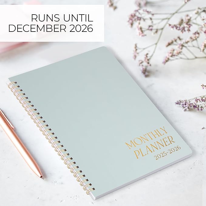 Beautiful 2025-2026 Monthly Planner and Calendar Book - To Do List Notebook That Easily Organizes Your Tasks to Boost Productivity - Runs From January 2025 Until December 2026