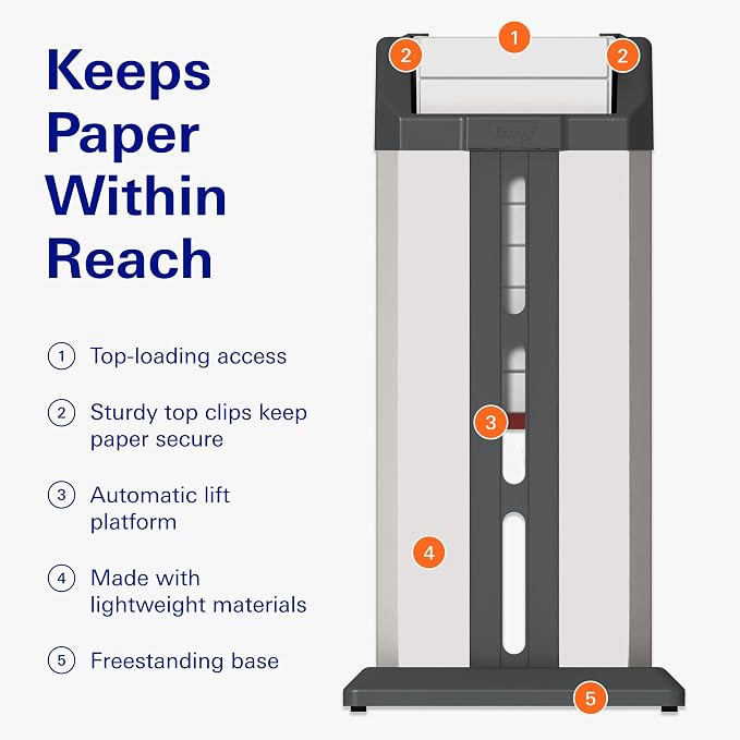 Find It Paper Ream Dispenser - 16 x 30.5 x 15.5 Inch - Copy Paper Storage Rack Holder and Organizer - Storage for Office and Studio - School Supplies - Gray