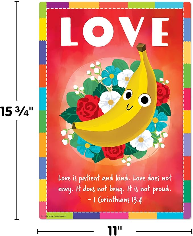 Teacher Created Resources Fruit of the Spirit Educational Poster Pack (TCR7071)