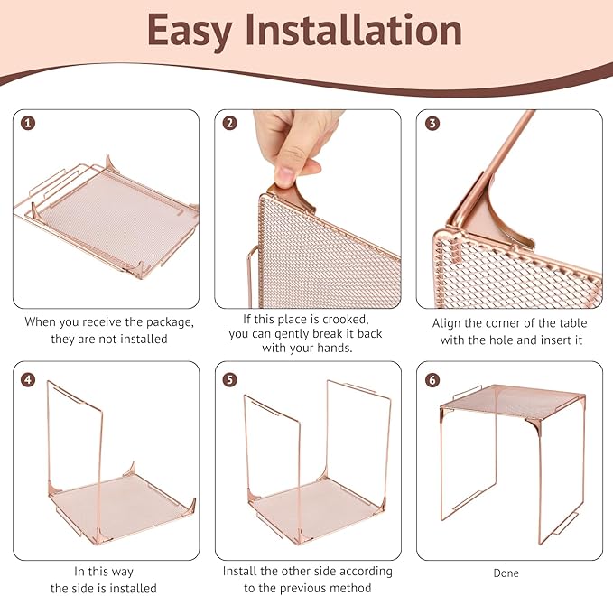 Locker Organizer Shelf and Locker Carpet Decorating Kit Suitable for School, Office Back to School Essentials (1, Rose Gold)