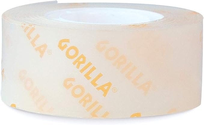 Gorilla Tough & Clear, Double Sided Mounting Tape, Weatherproof, 1" x 60", Clear, (Pack of 8)